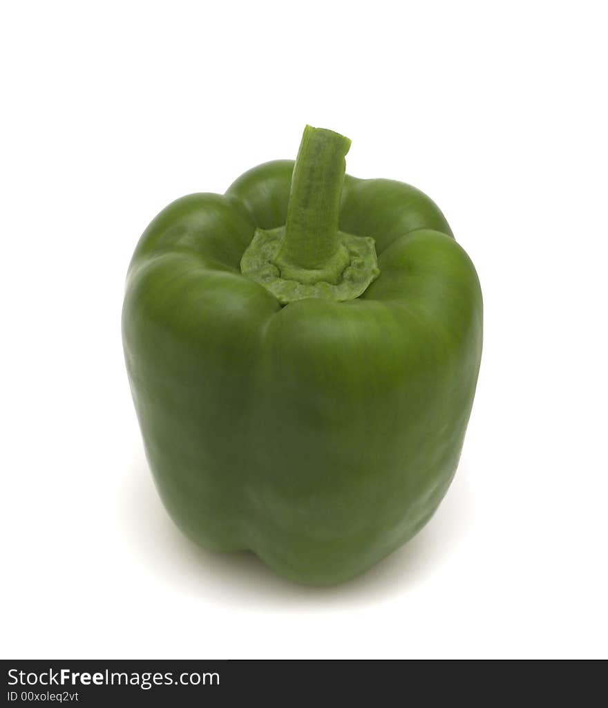 Fresh green sweet pepper