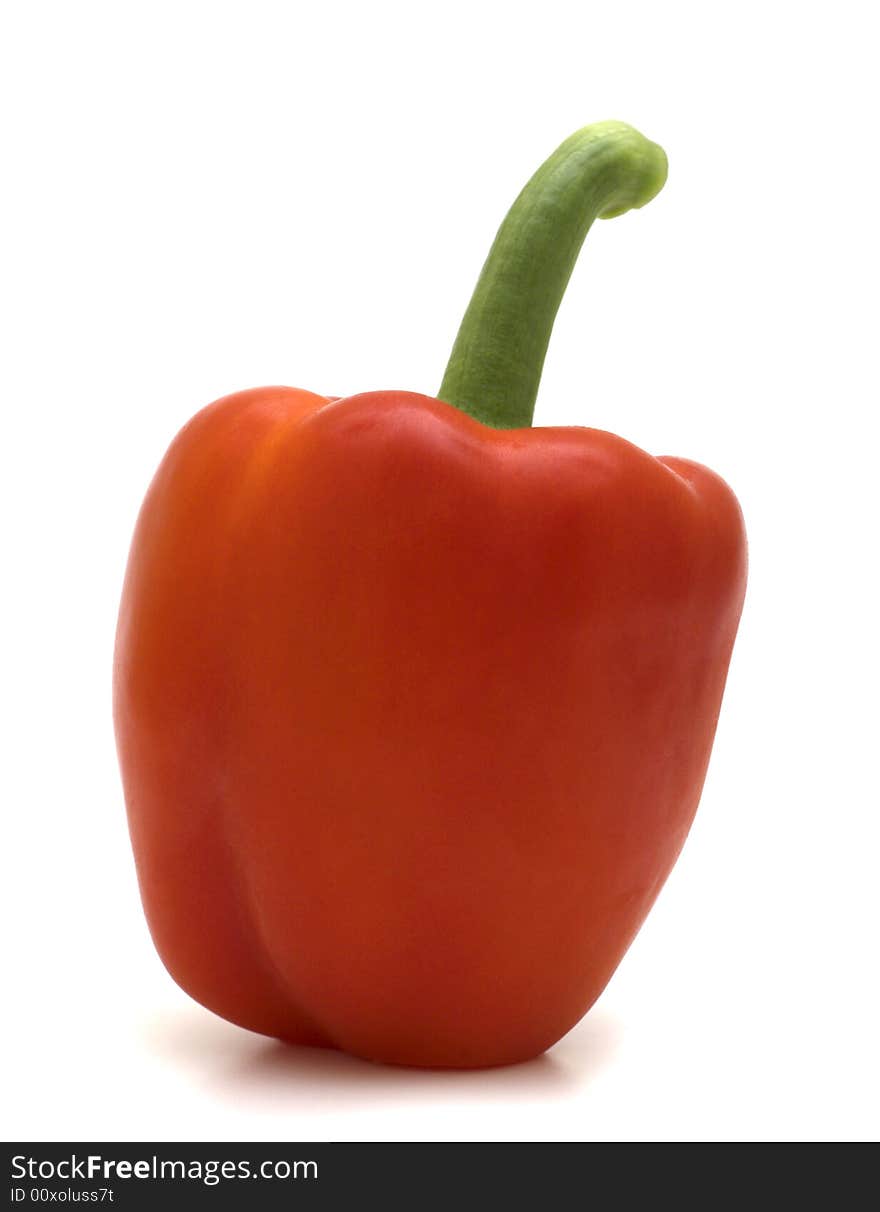 Fresh red sweet pepper