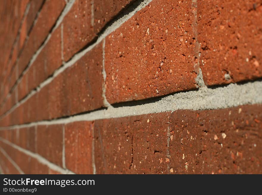 A shot of a brick wall.  A nice texture and pattern. A shot of a brick wall.  A nice texture and pattern.