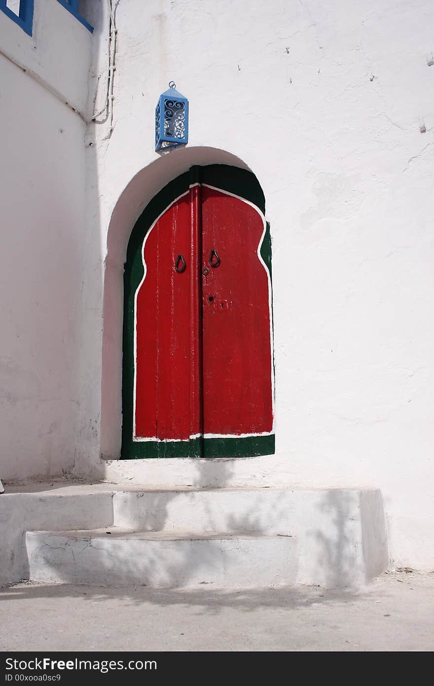 Red arabic door