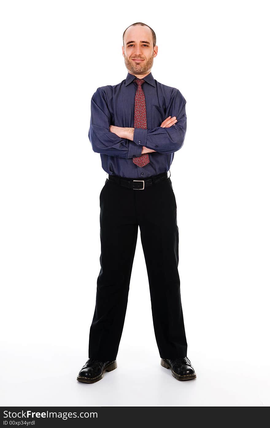 Business man on a white background isolated. Business man on a white background isolated