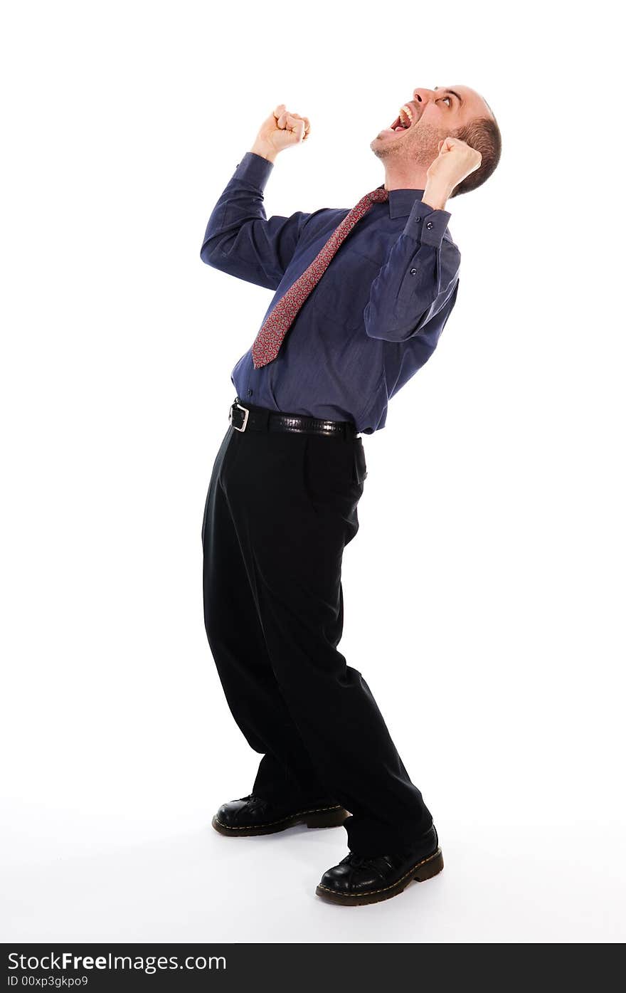 Business man on a white background isolated. Business man on a white background isolated