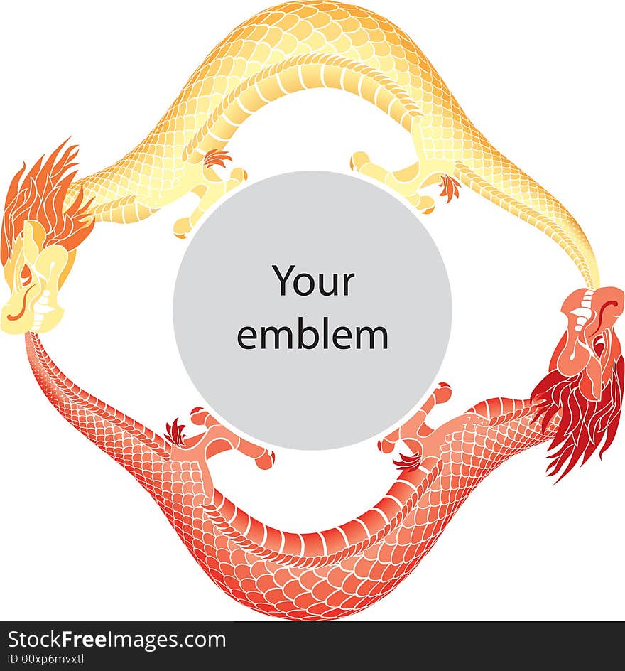 Dragons background for your emblem