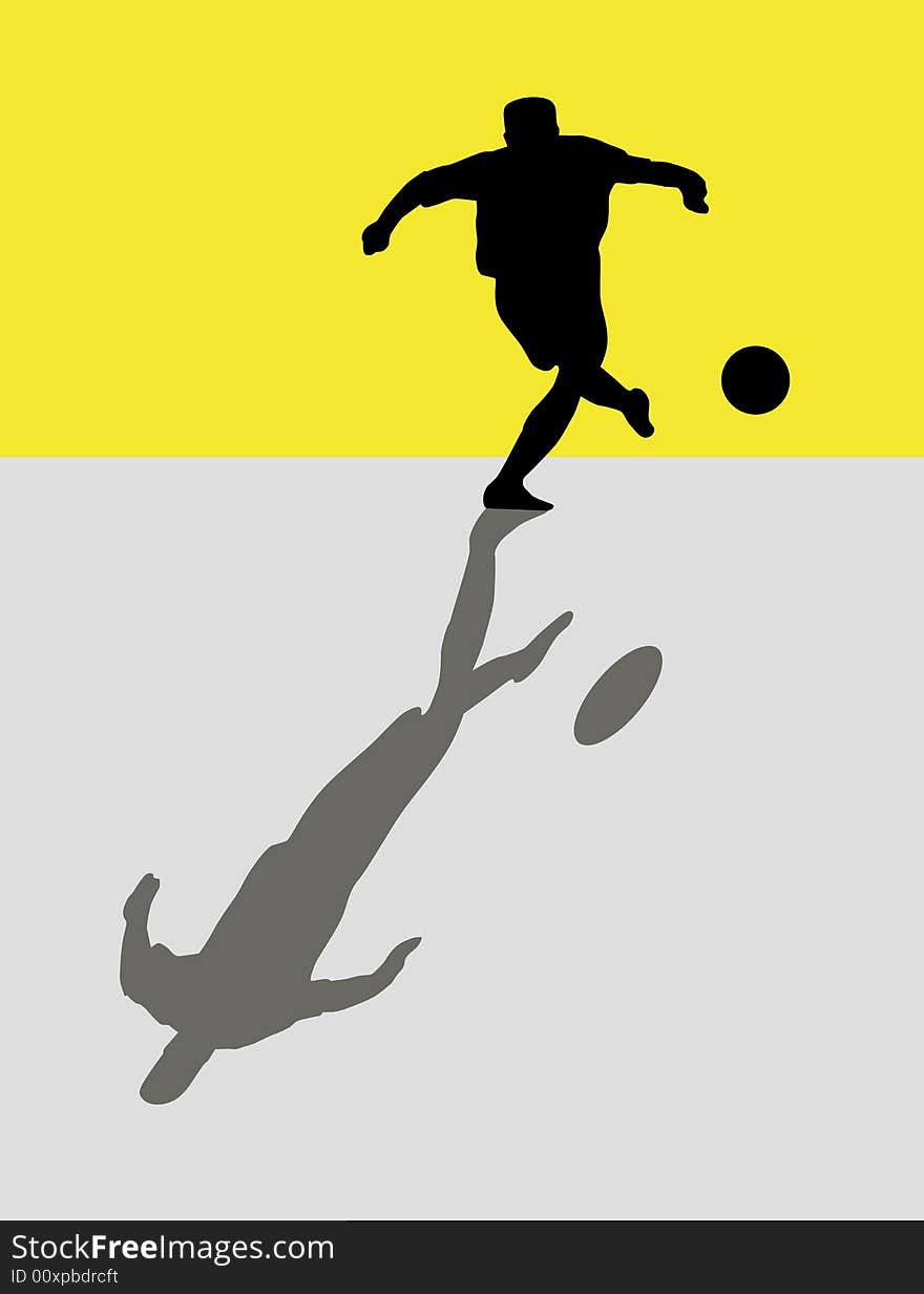 Illustration of a professional football player