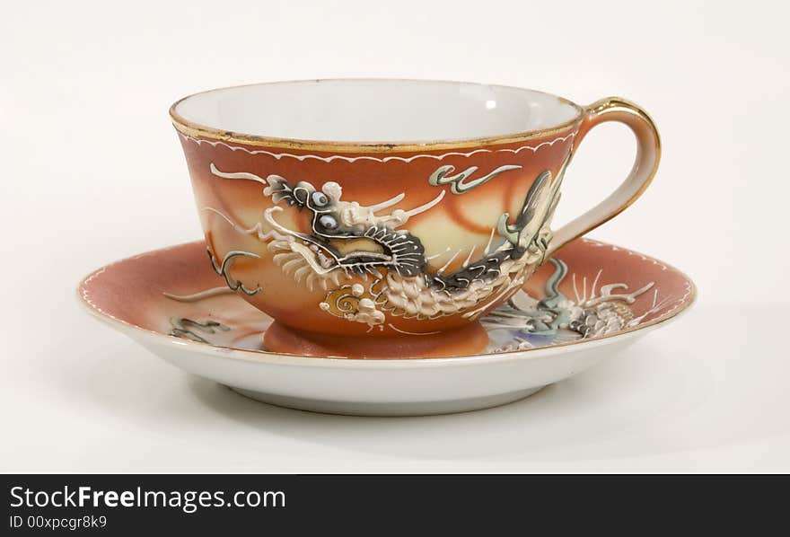 Dragon tea cup