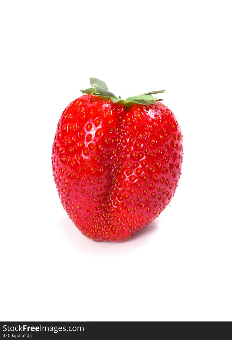 Fresh red Strawberry isolated over white background. Fresh red Strawberry isolated over white background