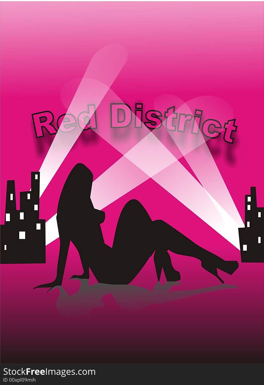 Red district woman night life