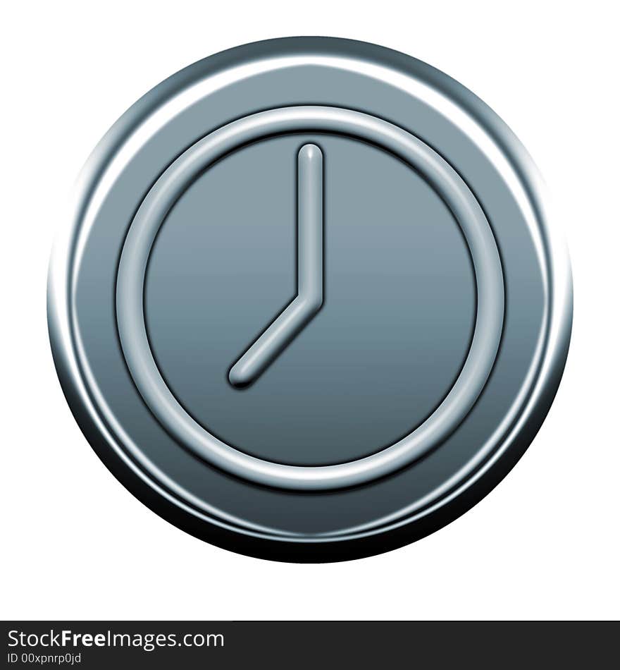 Clock gray  icon