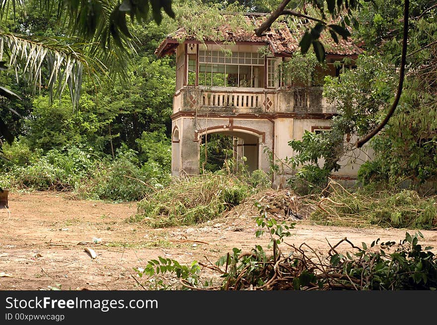 Deserted Colonial Building