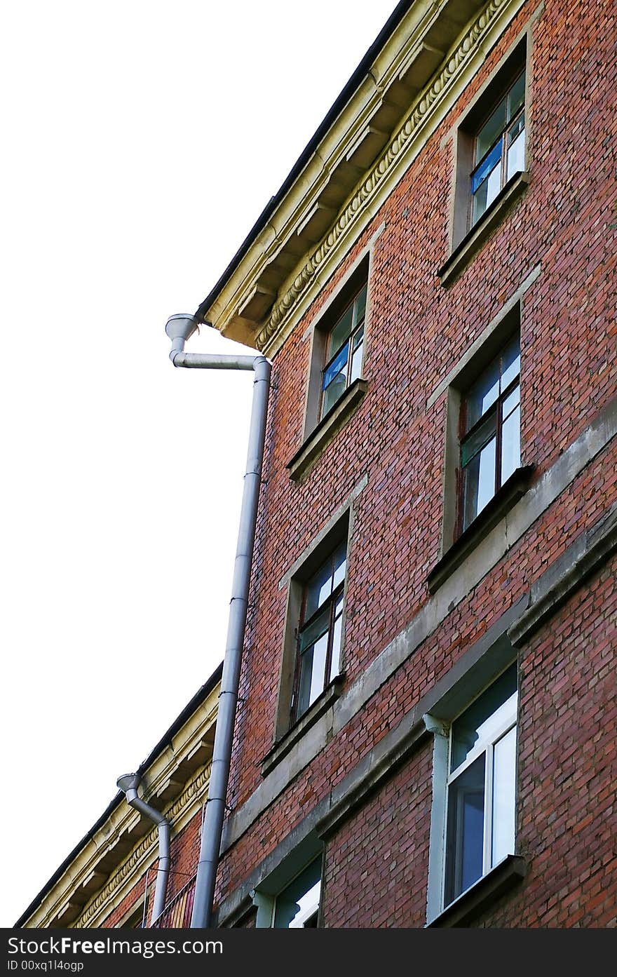 Old house -  little windows and red bricks