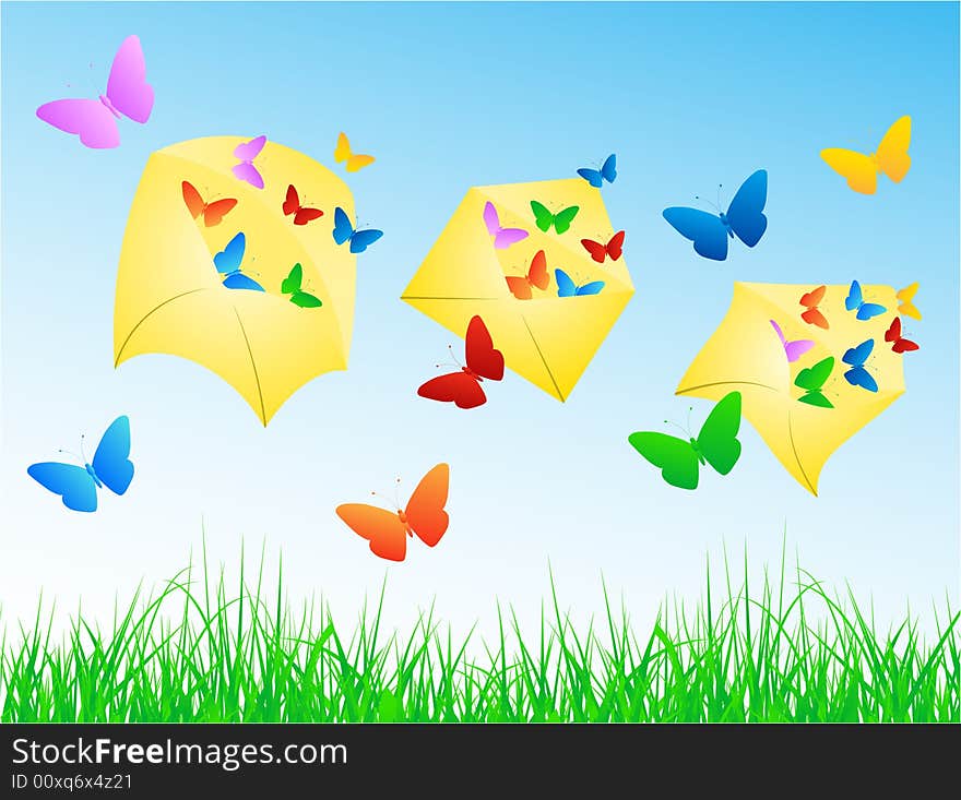 Butterflies in envelope