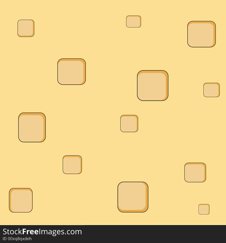 A cubes swiss cheese background texture.