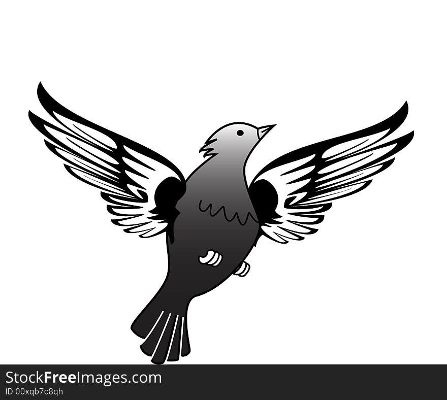 Vector illustration of an eagle. Vector illustration of an eagle