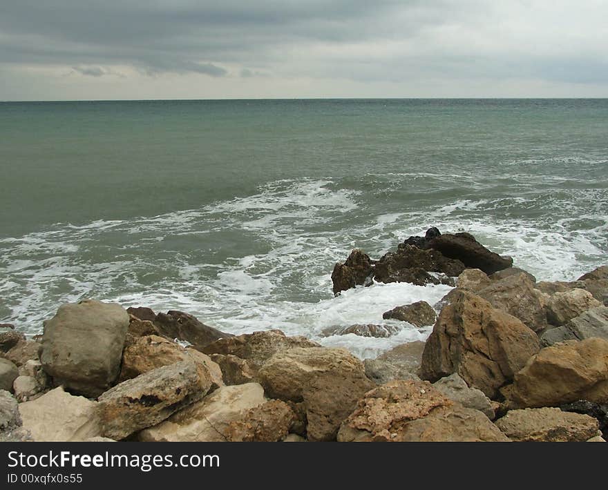 Sea coast near Varna, September