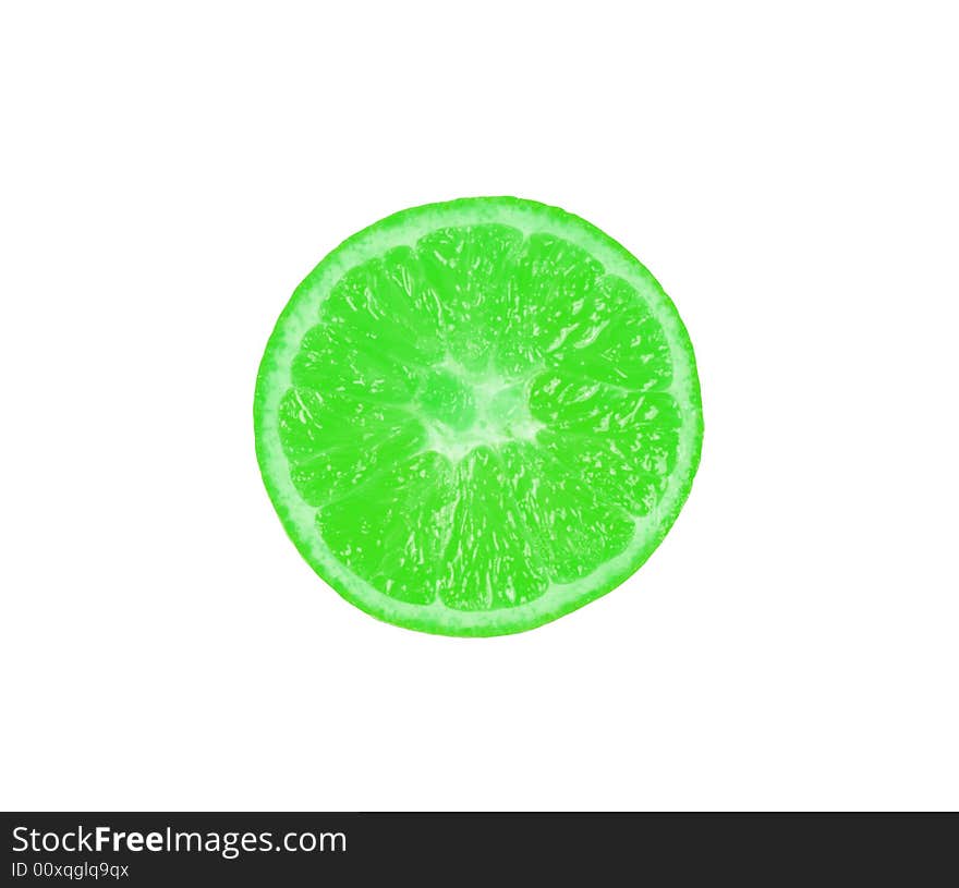 Lemon on a white background