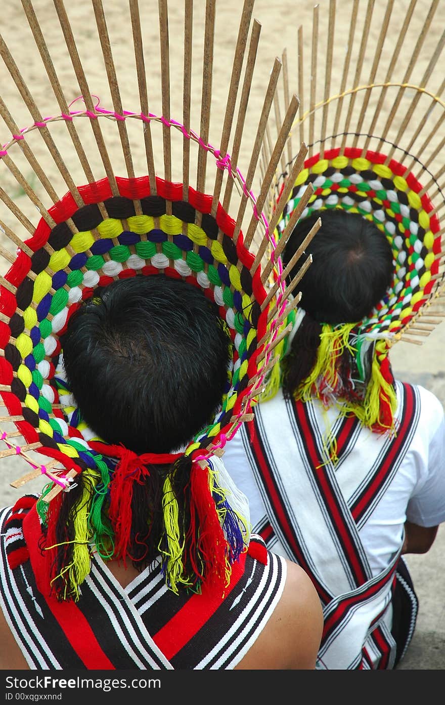 Naga people wearing the traditional head gear during their Hornbill festival of Nagaland. Naga people wearing the traditional head gear during their Hornbill festival of Nagaland.