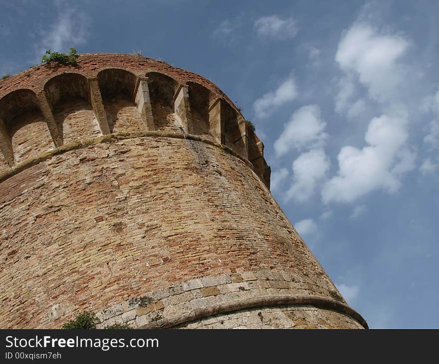 Beautiful image of the old tower of S.Gimignano - Tuscany