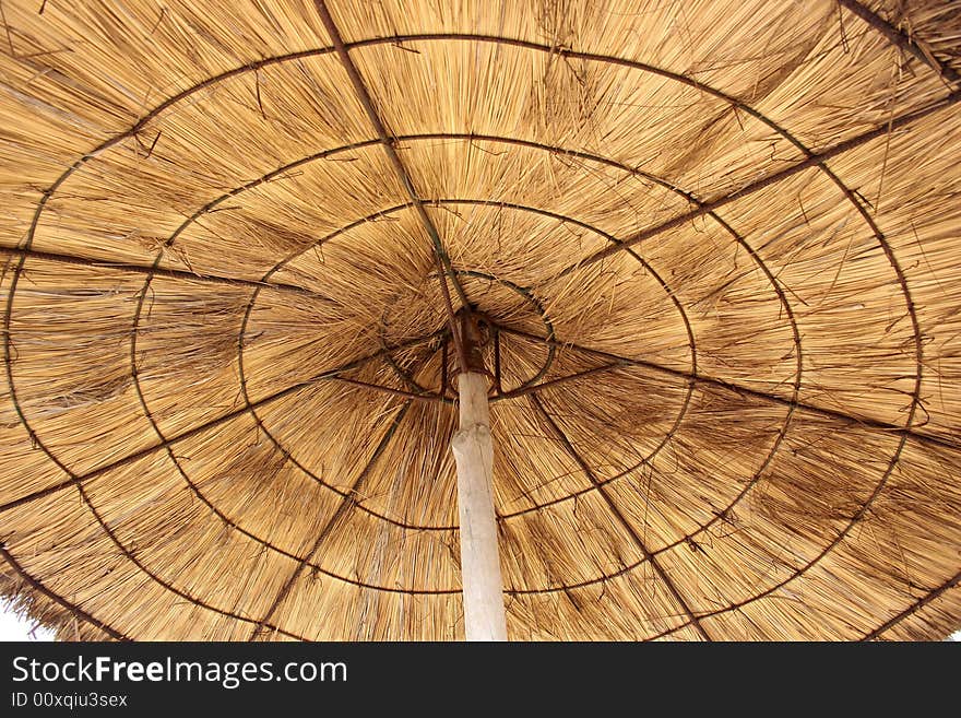 Straw parasol