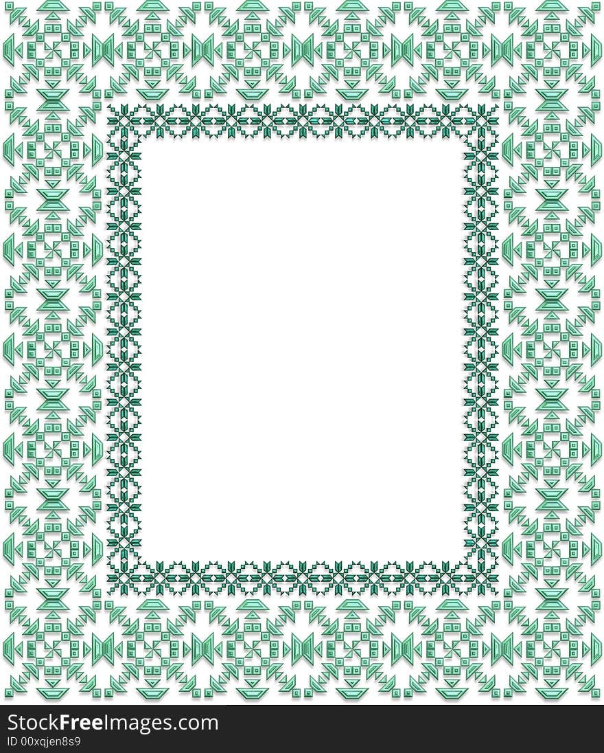 Frame Green Gems