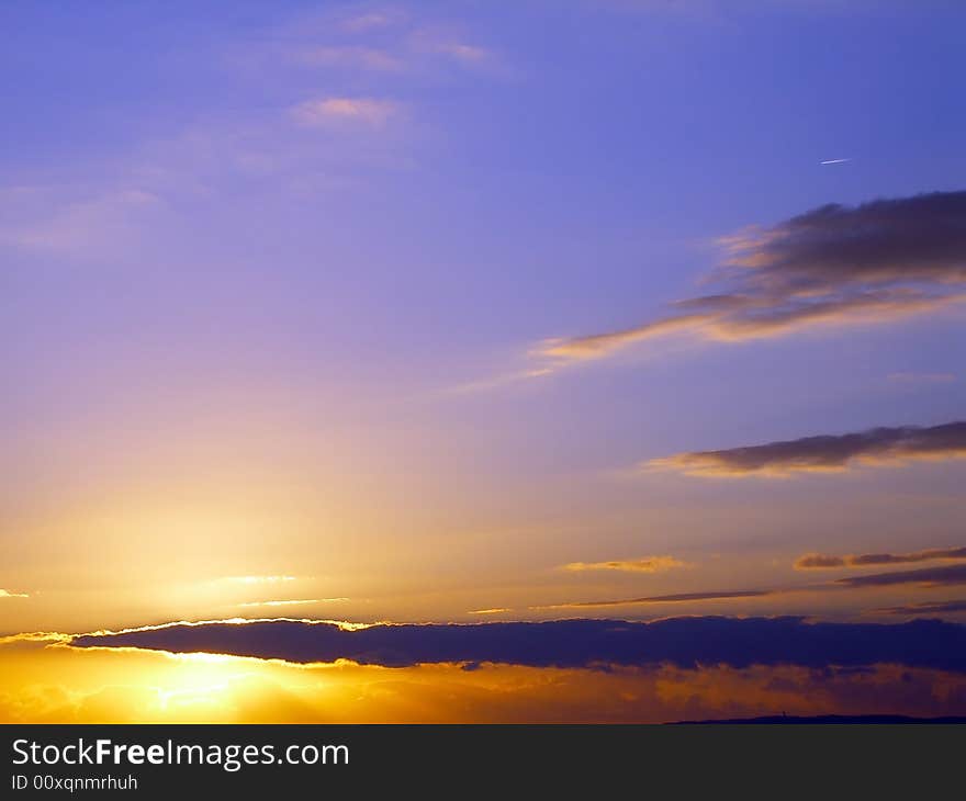 Backlit clouds