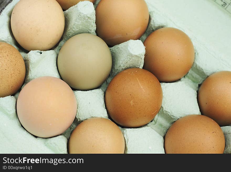 Fresh free-range chicken eggs