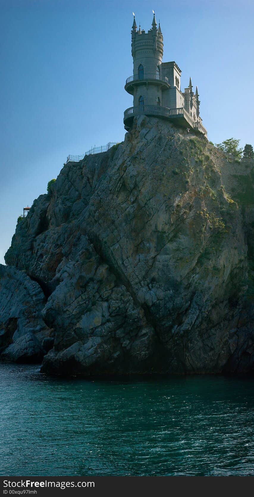 The well-known castle Swallow's Nest near Yalta in Crimea. The well-known castle Swallow's Nest near Yalta in Crimea