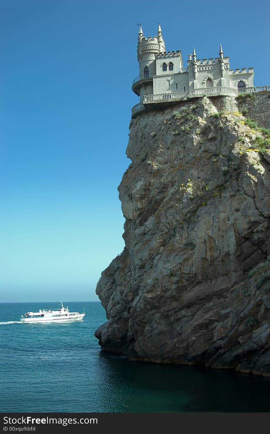 The well-known castle Swallow's Nest near Yalta in Crimea. The well-known castle Swallow's Nest near Yalta in Crimea