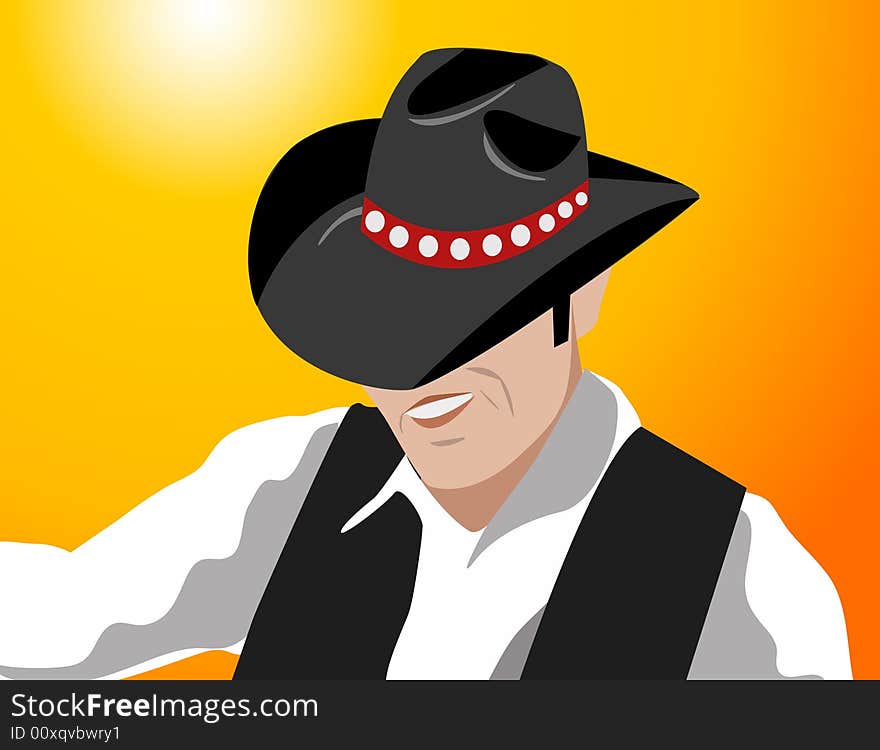 Cowboy  illustration american men