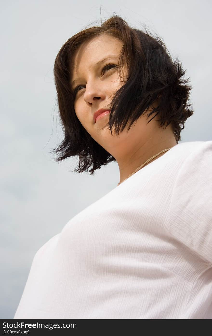 Pregnant on the beach