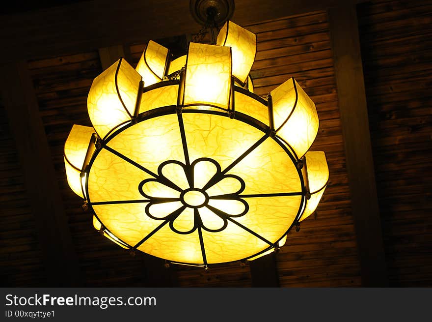 The flower shape lamp