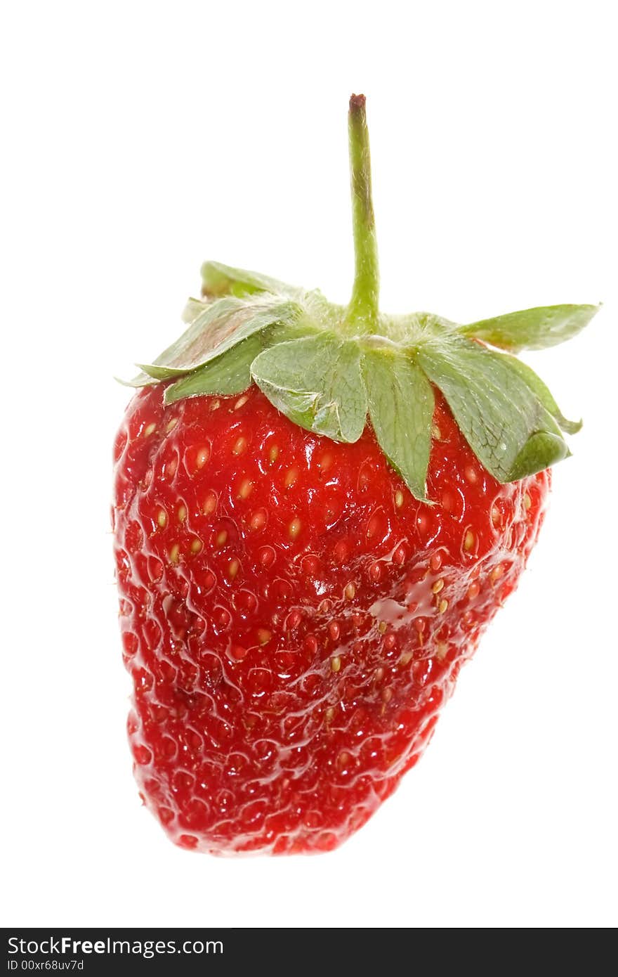 Delicious strawberry on white background