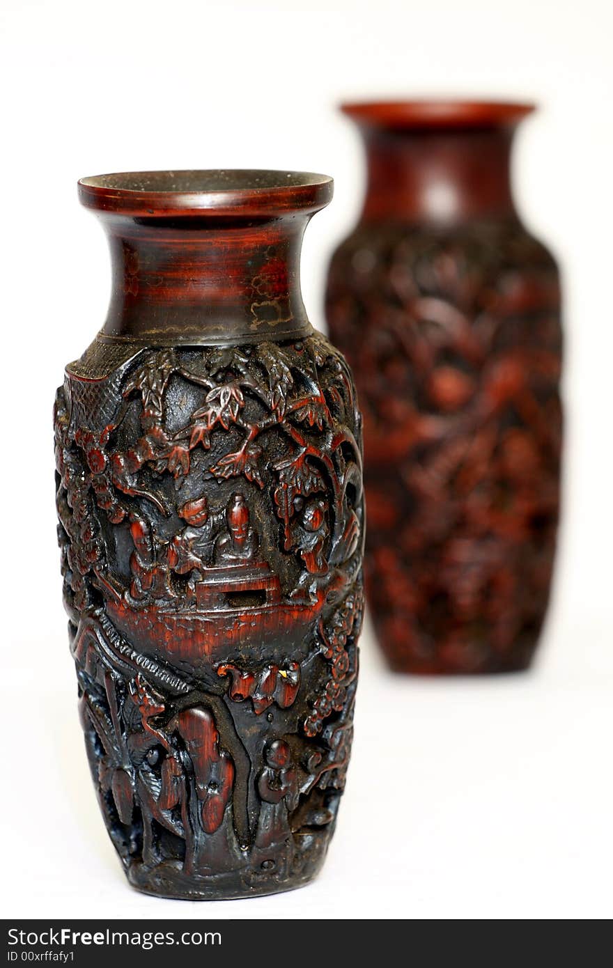 Bottle Of The Wood Carving.