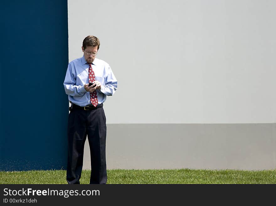 Professional Male at Work Outdoors