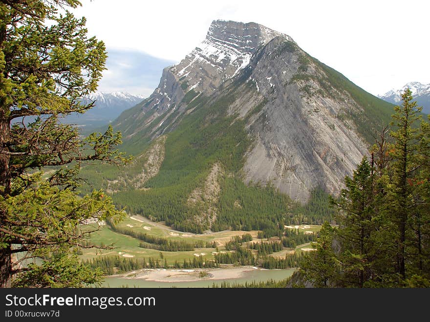 The north ridge of Mount Rundle from Tunnel Mountain Summit