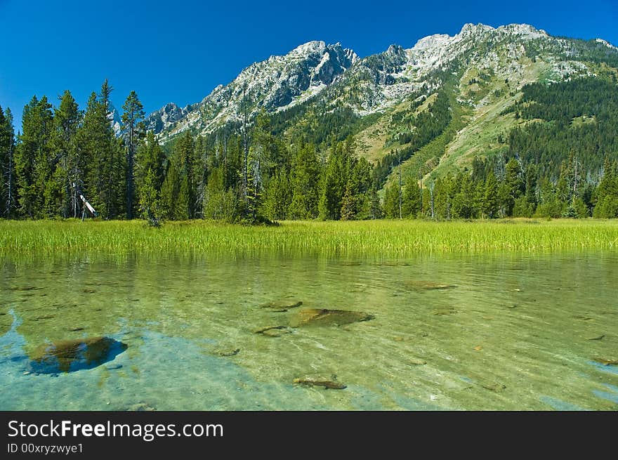 Canoeing in the grand tetons