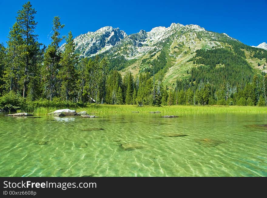 Canoeing in the grand tetons