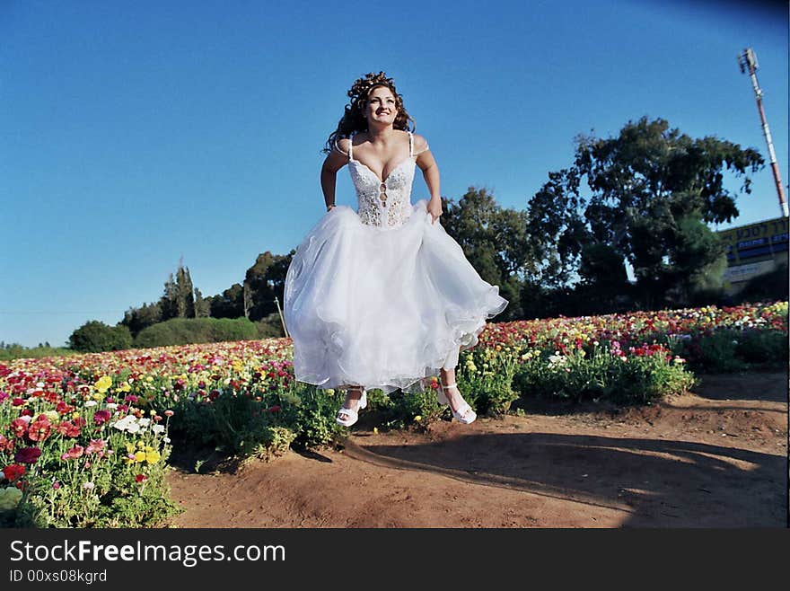 Bride With Flowers