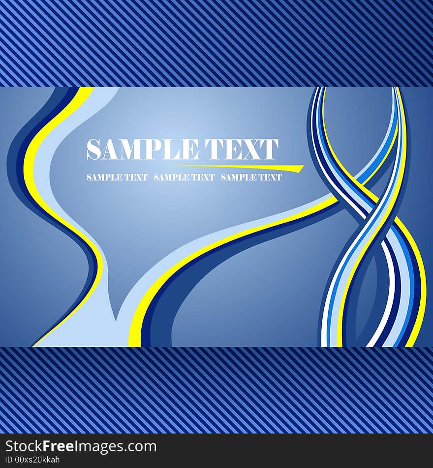 Fully editable blue  banner illustration. Fully editable blue  banner illustration