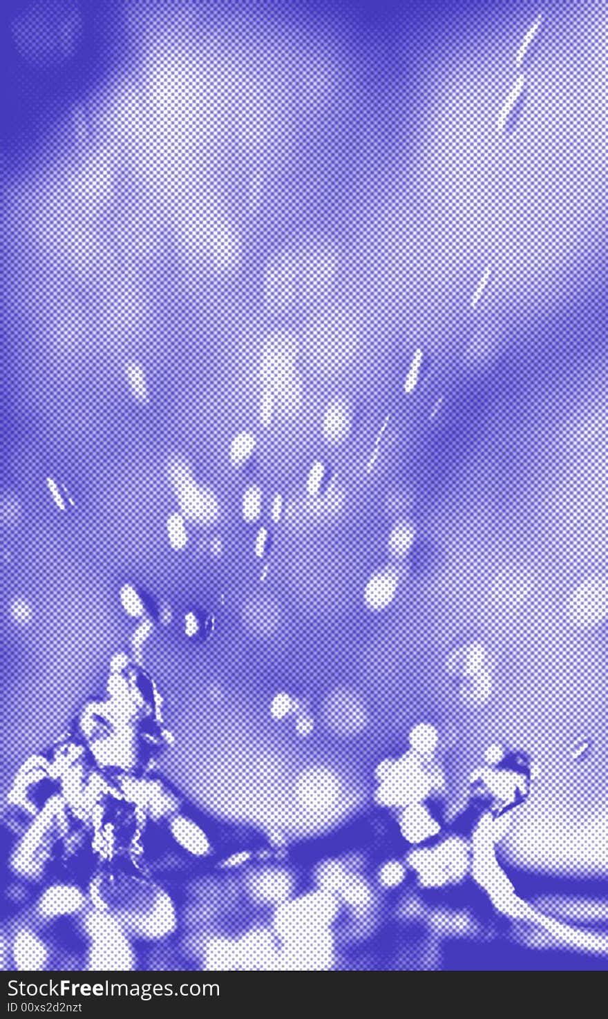 Photo of a water droplet hitting another body of water forming a splash. Photo of a water droplet hitting another body of water forming a splash