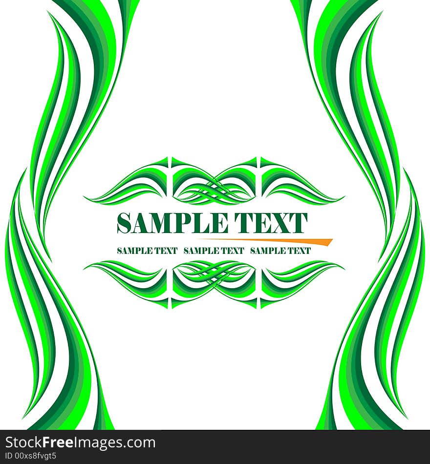 Green floral background