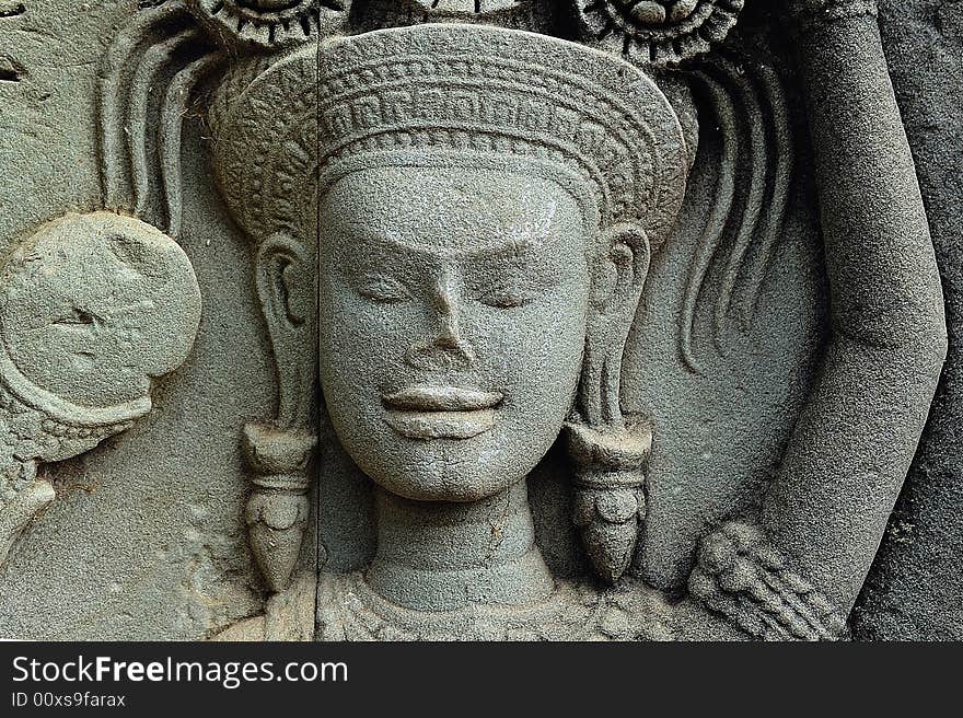 Cambodia Angkor Wat: Bas reliefs