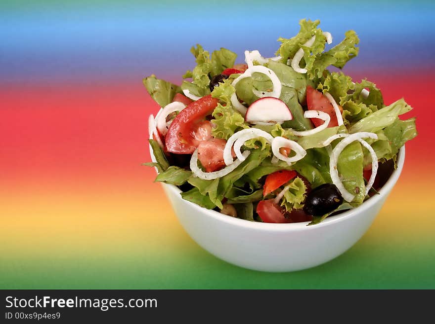 Tossed green salad