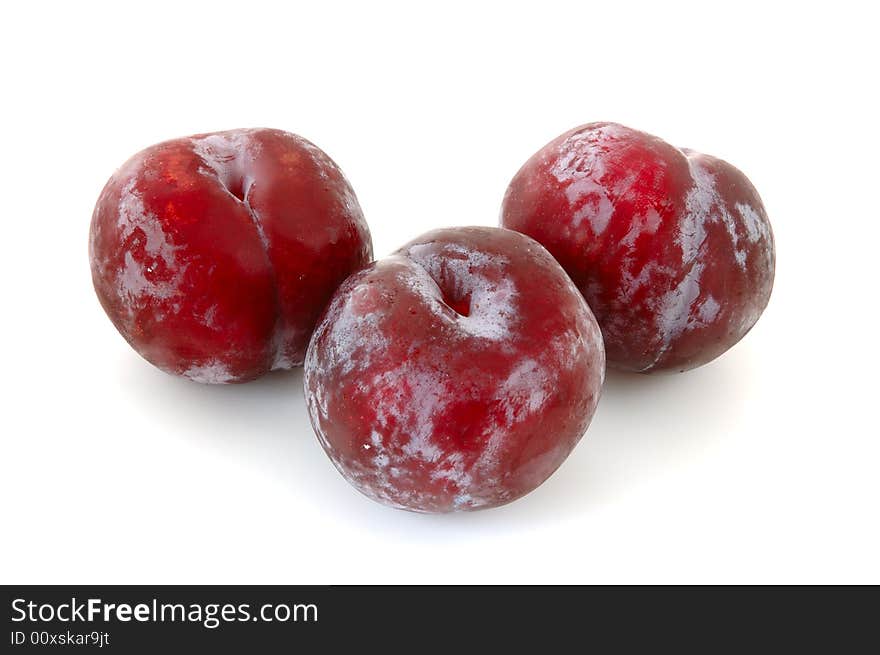 Three plums.