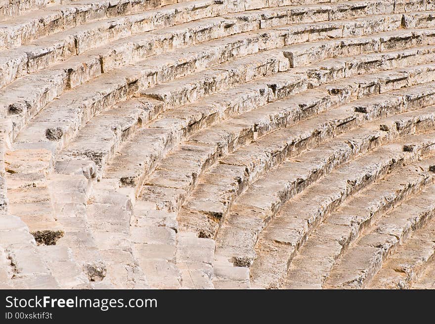 Ancient stairs in greek amphitheater