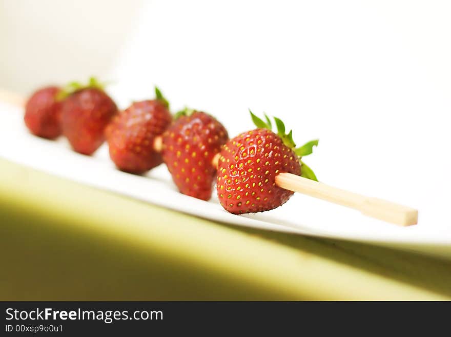 Strawberry barbecue background for your design