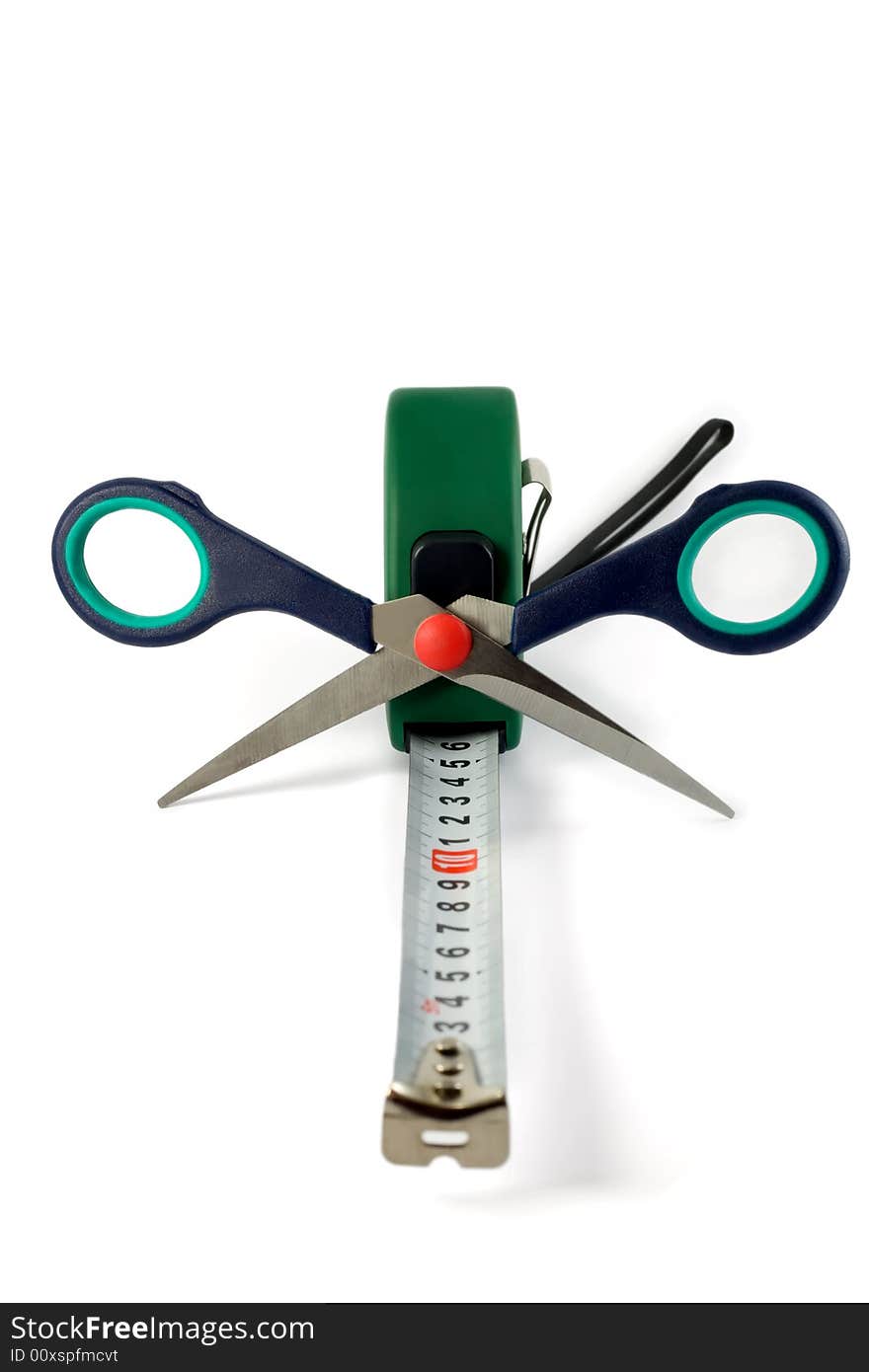 Scissors And Tape Measuring