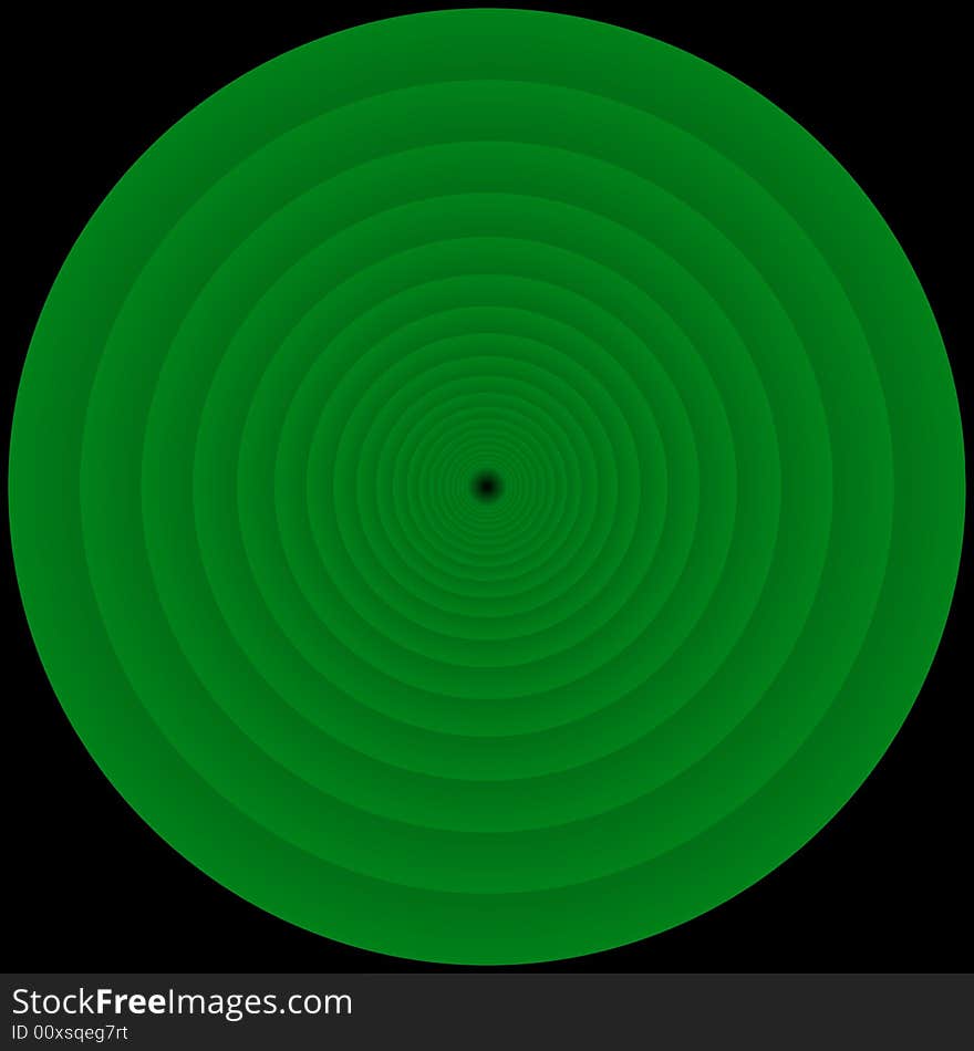 A simple illustration of a green tunnel. A simple illustration of a green tunnel