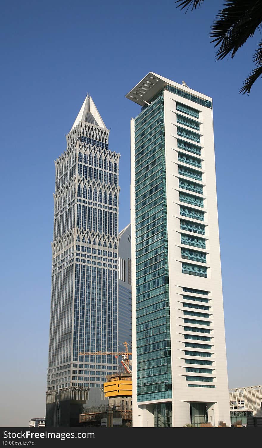 Modern Office Buildings Rising In Dubai Downtown