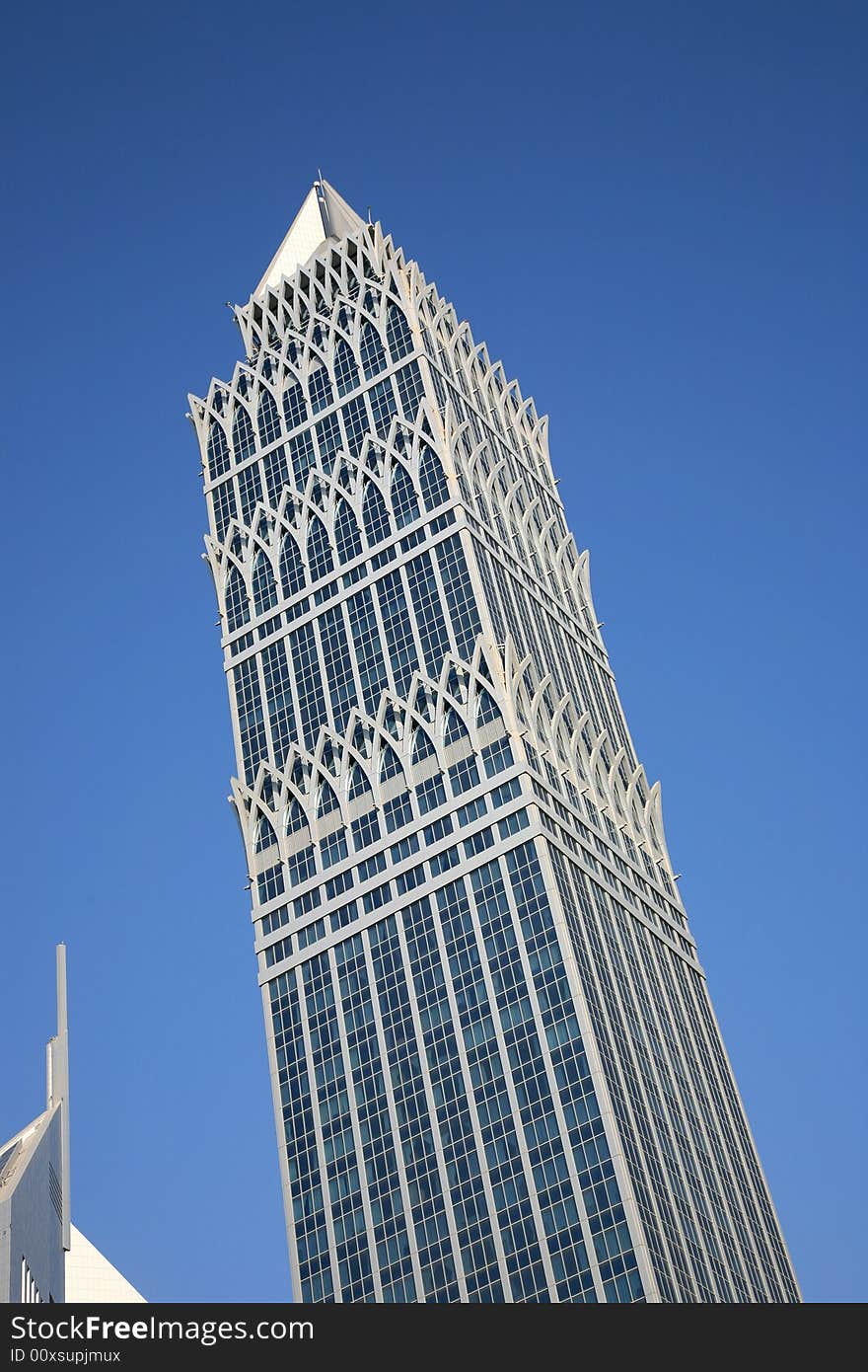 Modern Office Buildings Against Blue Sky