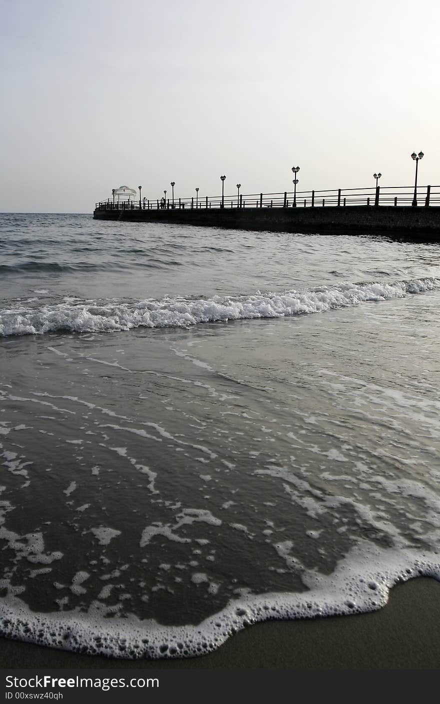 A beautiful sea front late at afternoon